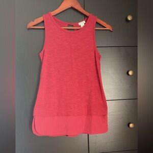 J. Crew Vibrant Red Sleeveless Tank Top